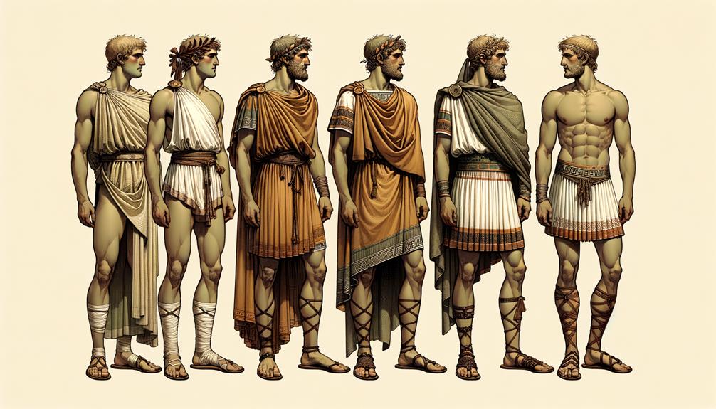Ancient Greek Athletic Wear clothing characteristics and commonality clothing characteristics and commonality