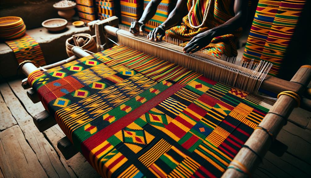 colorful woven fabric tradition