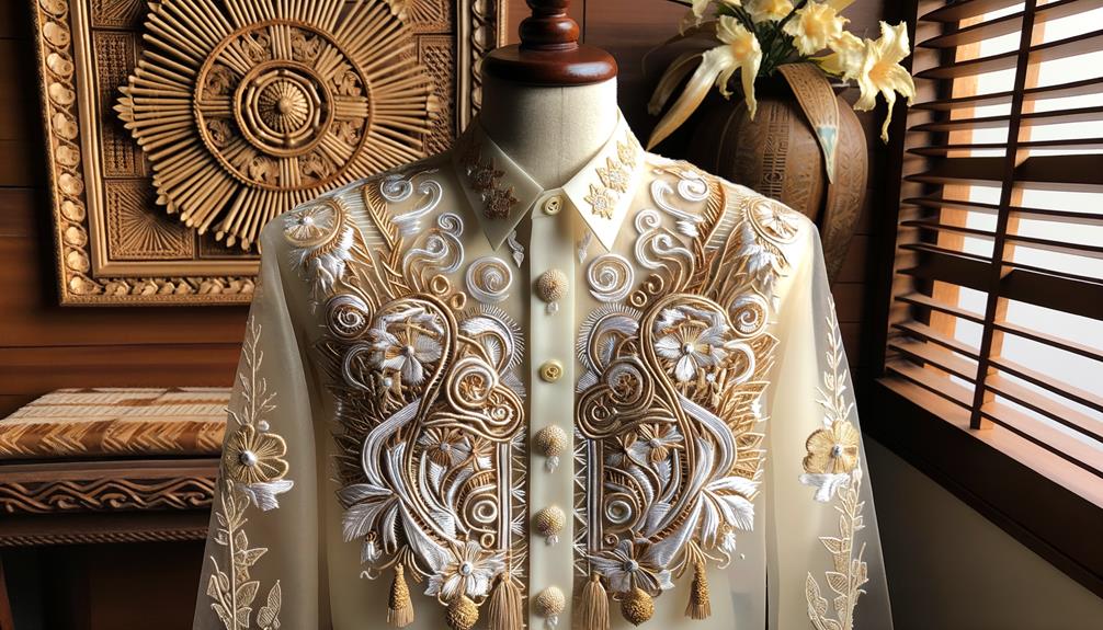 Barong Tagalog Filipino Shirt creative stitching and artistry creative stitching and artistry