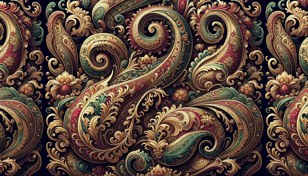 elegant victorian paisley design