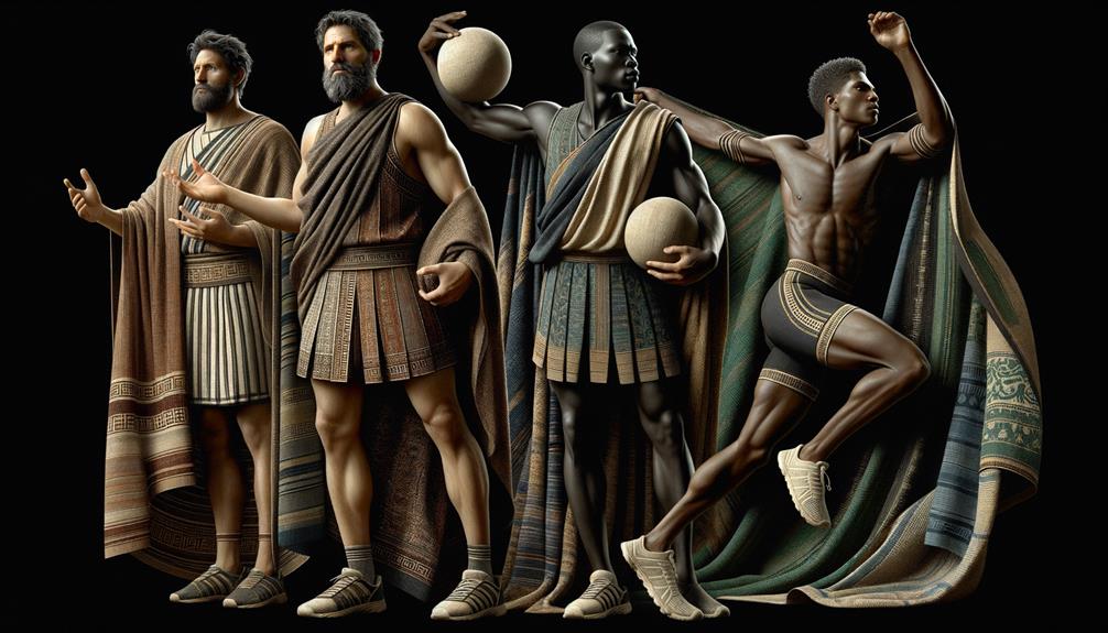 Ancient Greek Athletic Wear high quality textile selection