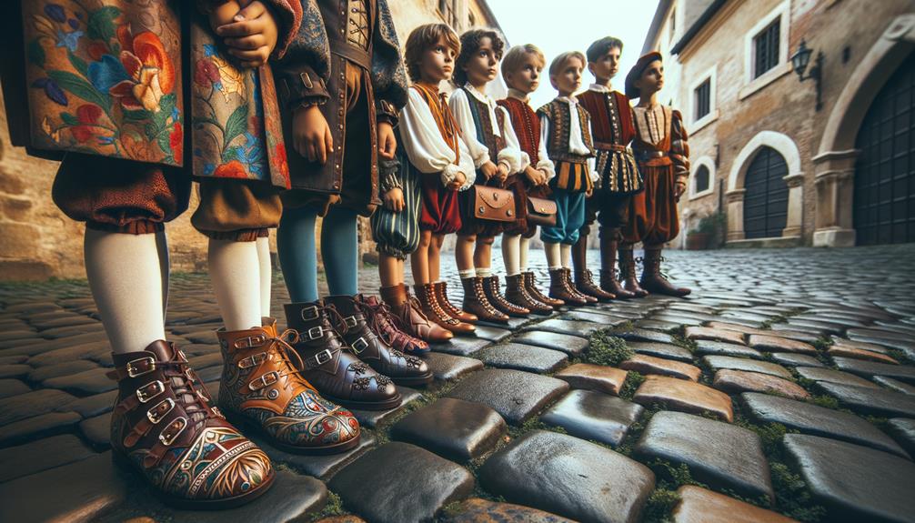 historical footwear for children