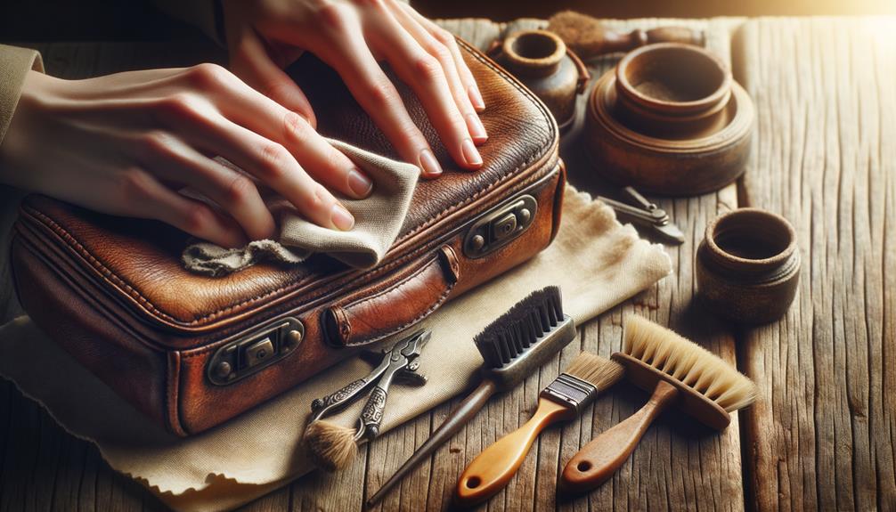 restoring aged leather furniture gently