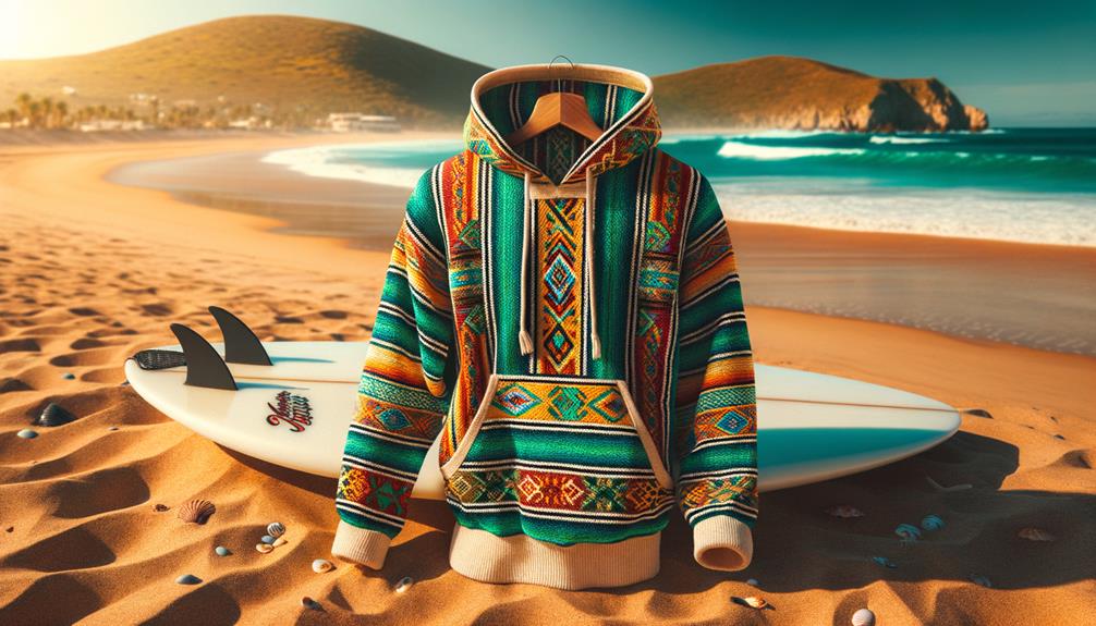 Baja Hoodie Mexican Surfer Pullover