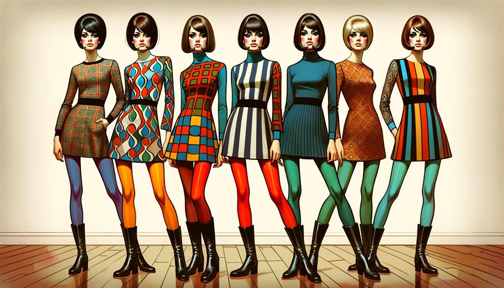 Twiggy 1960s Mod Fashion